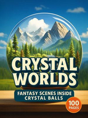 Crystal Worlds – 100 Fantasy Scenes Inside Crystal Balls